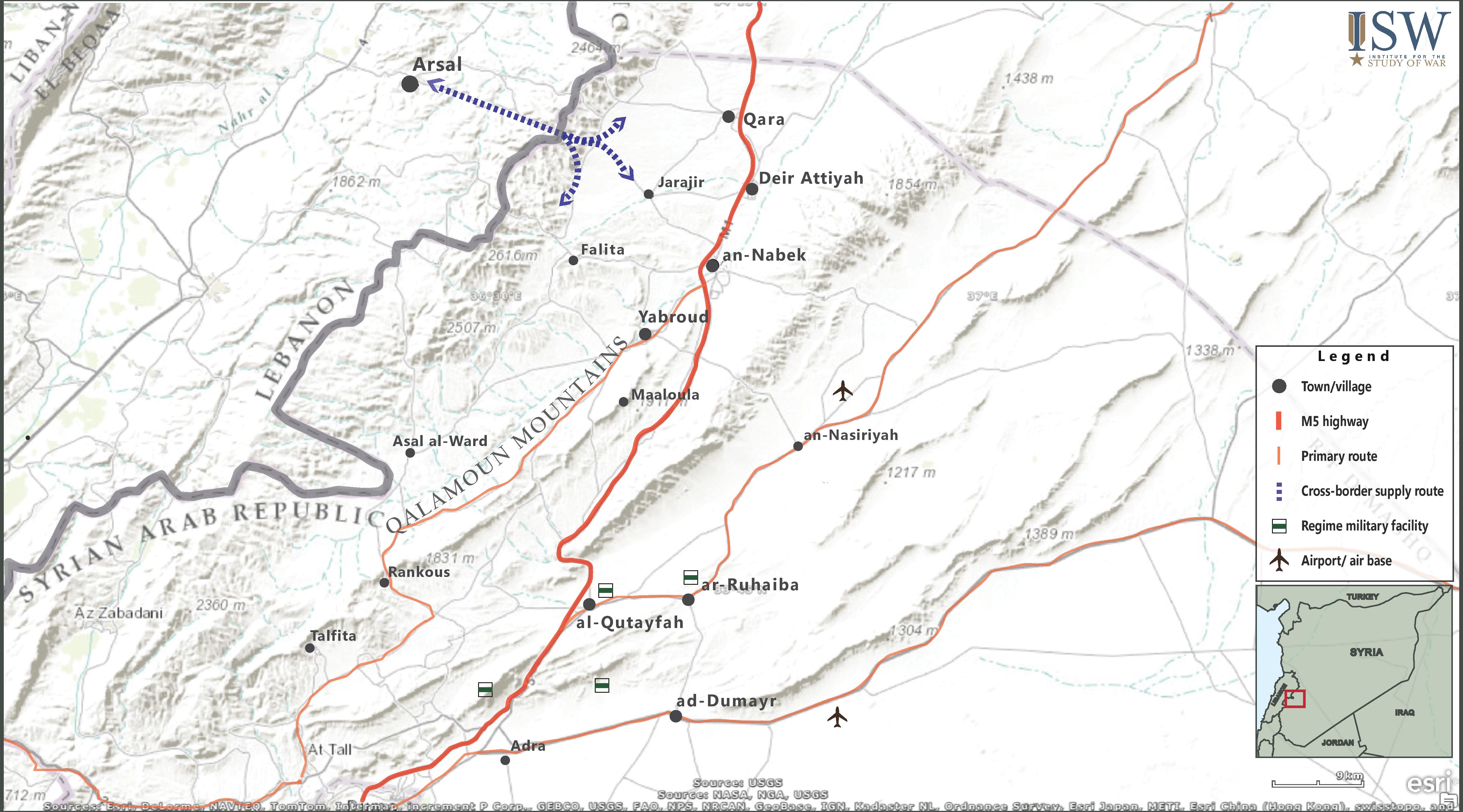 Qalamoun Map