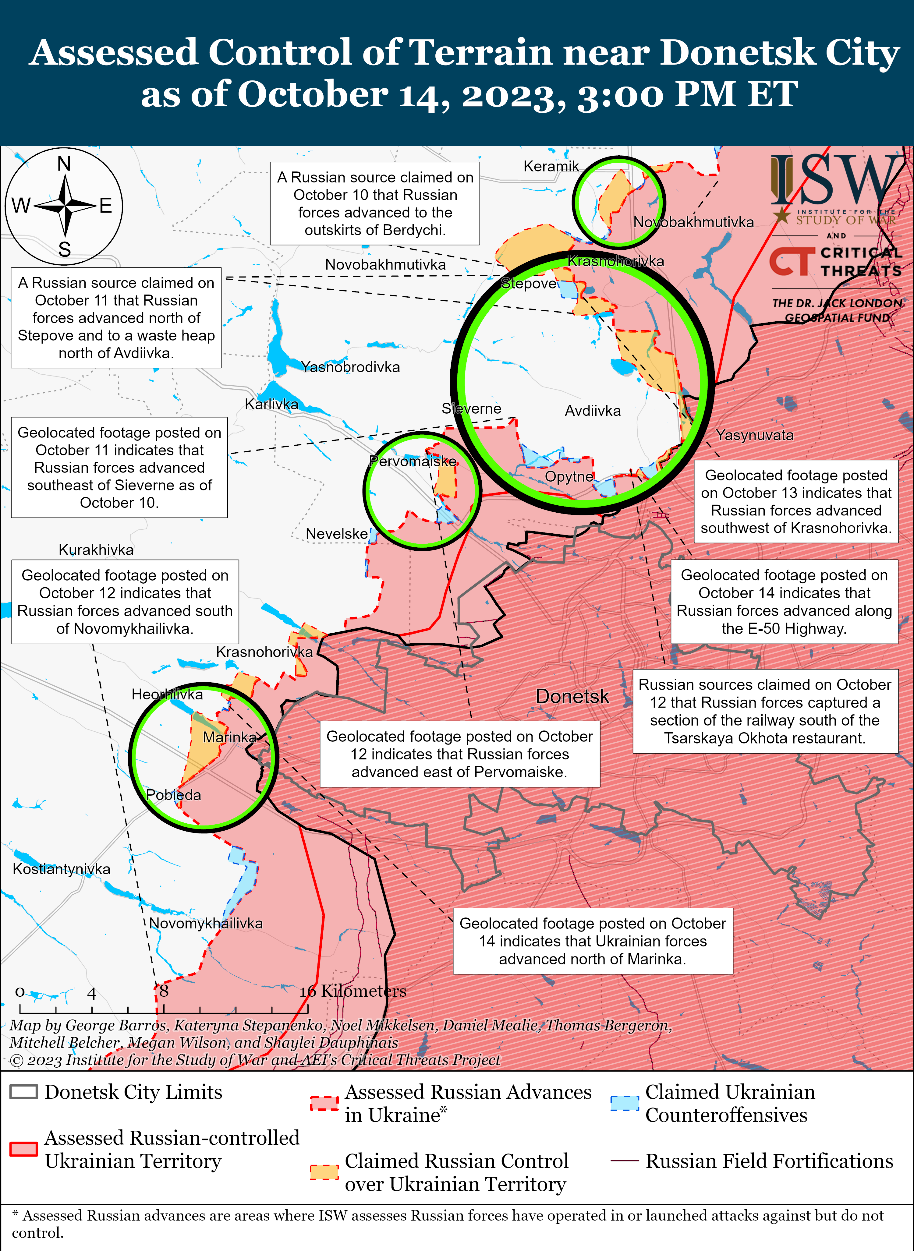 Россияне сталкиваются с рядом серьезных проблем, атакуя Авдеевку, - ISW
