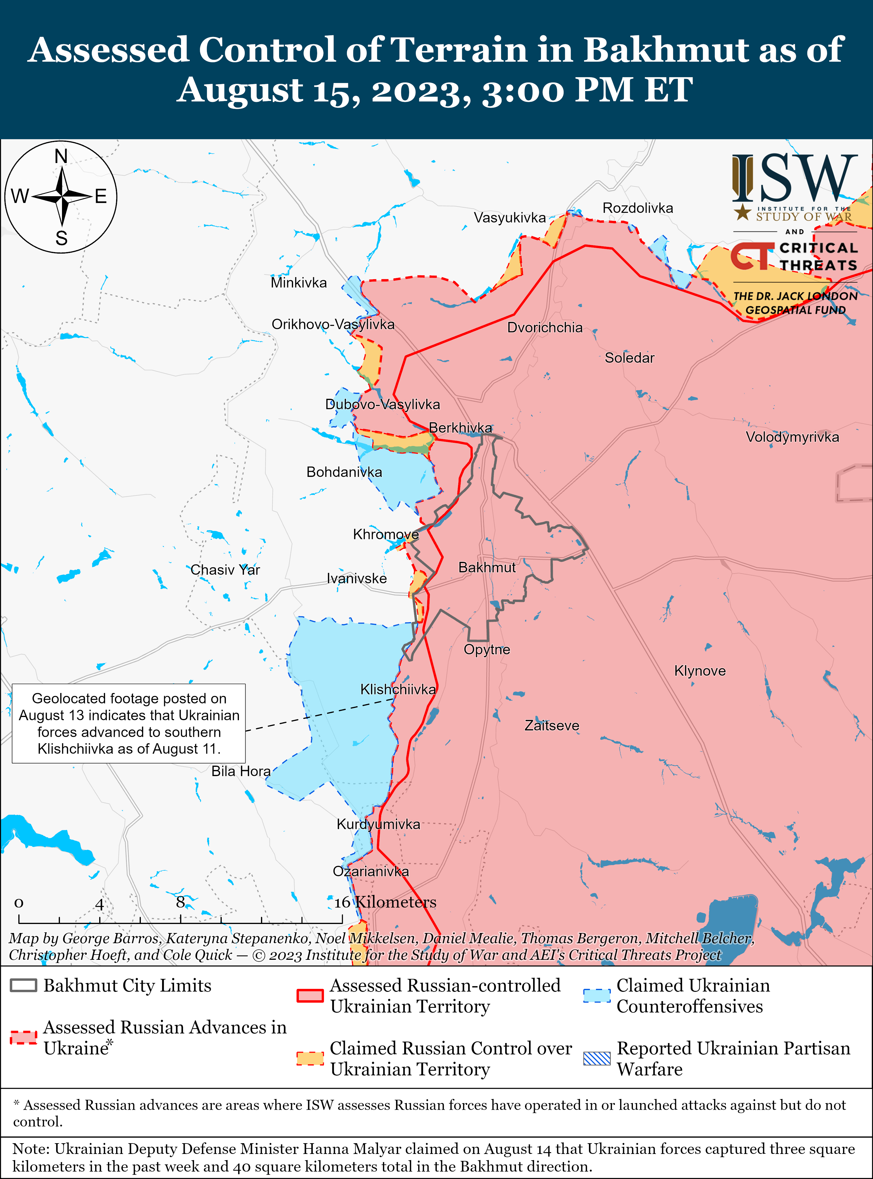 Росіяни мають "слабкий та непевний" контроль над Роботиним: карти боїв ISW