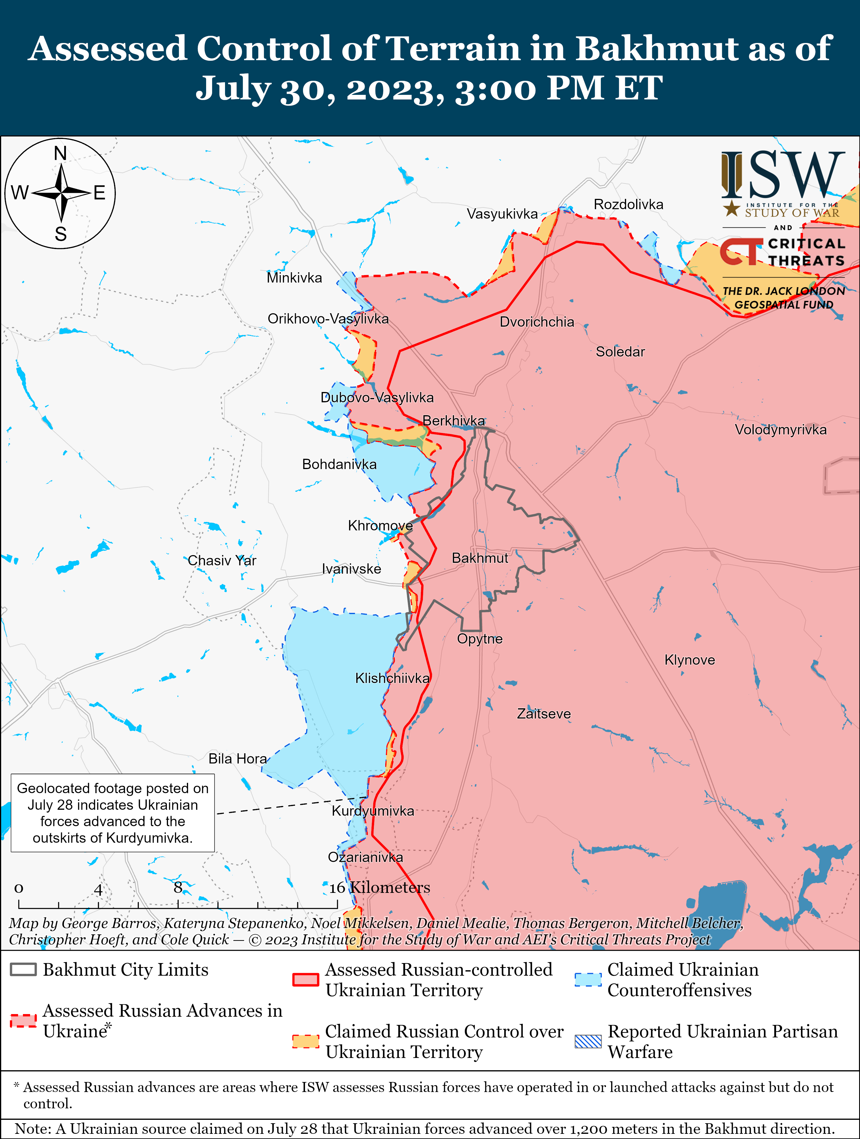 ВСУ продвигаются в направлении Мелитополя и Бердянска: карты боев от ISW
