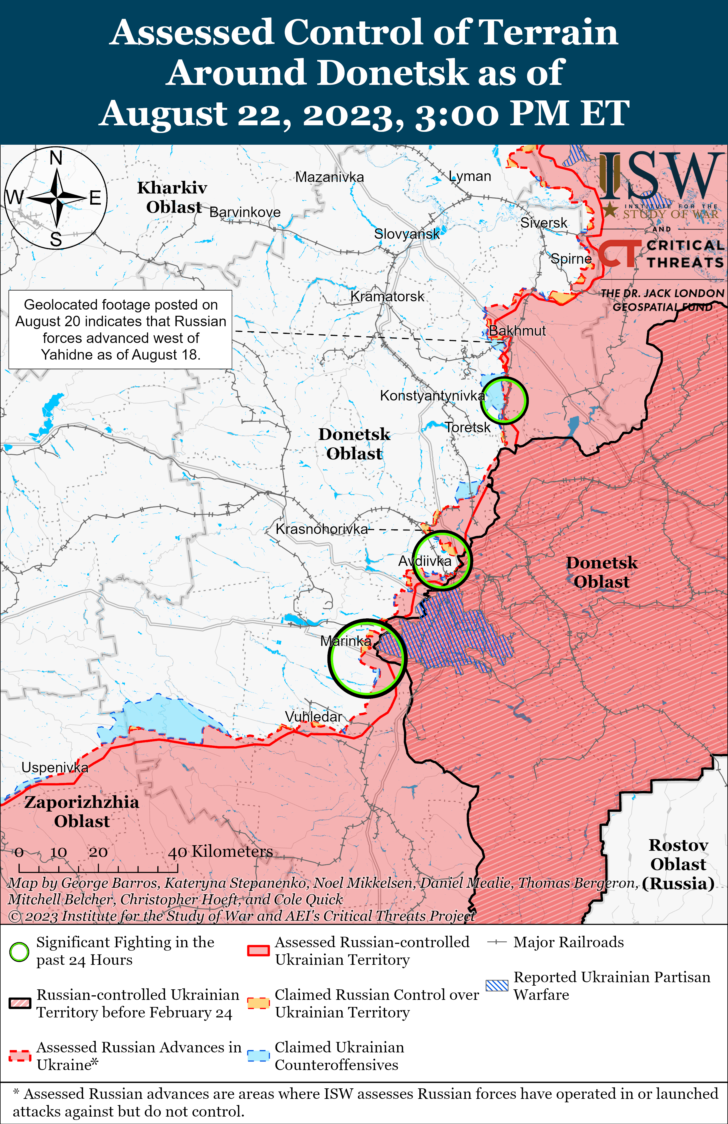 ЗСУ просунулись на трьох напрямках: карти боїв ISW