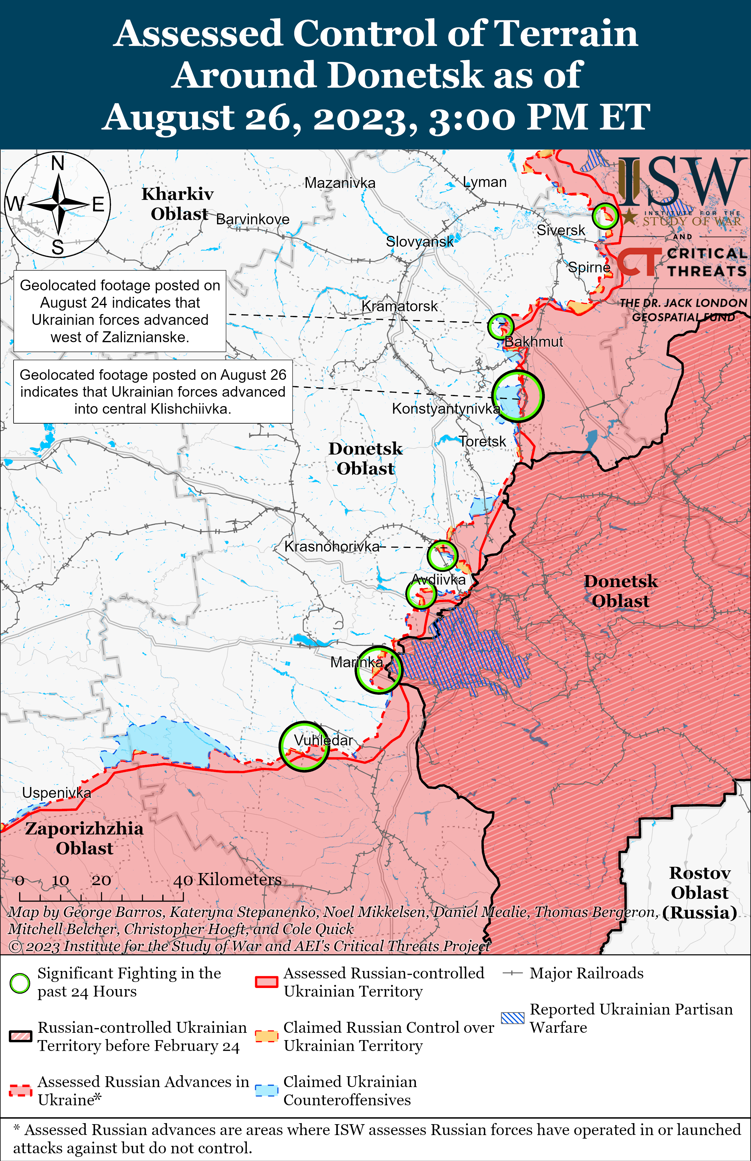 ВСУ приблизились к очередной линии обороны россиян в Запорожской области: карты боев ISW