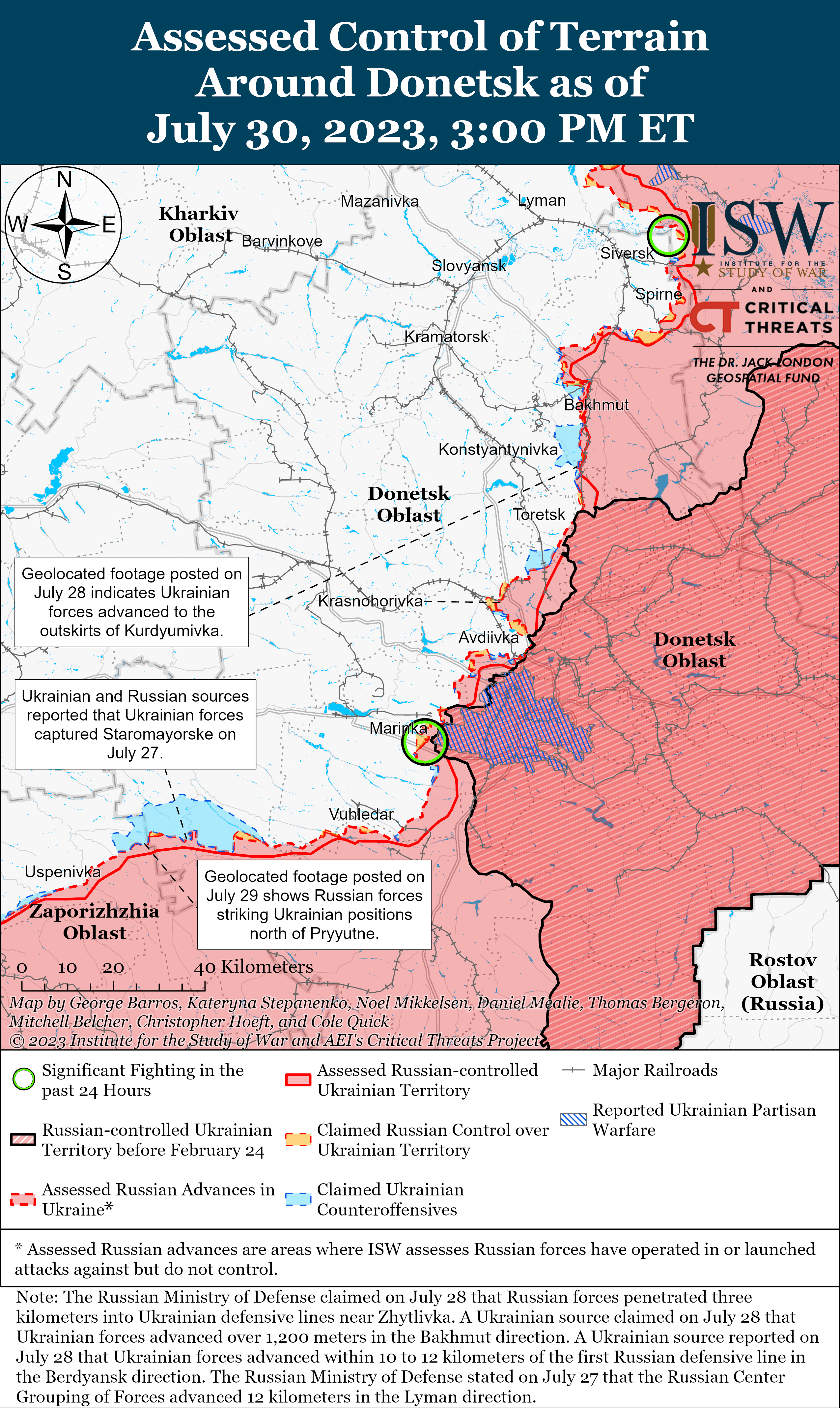 ЗСУ просуваються в напрямку Мелітополя та Бердянська: карти боїв від ISW