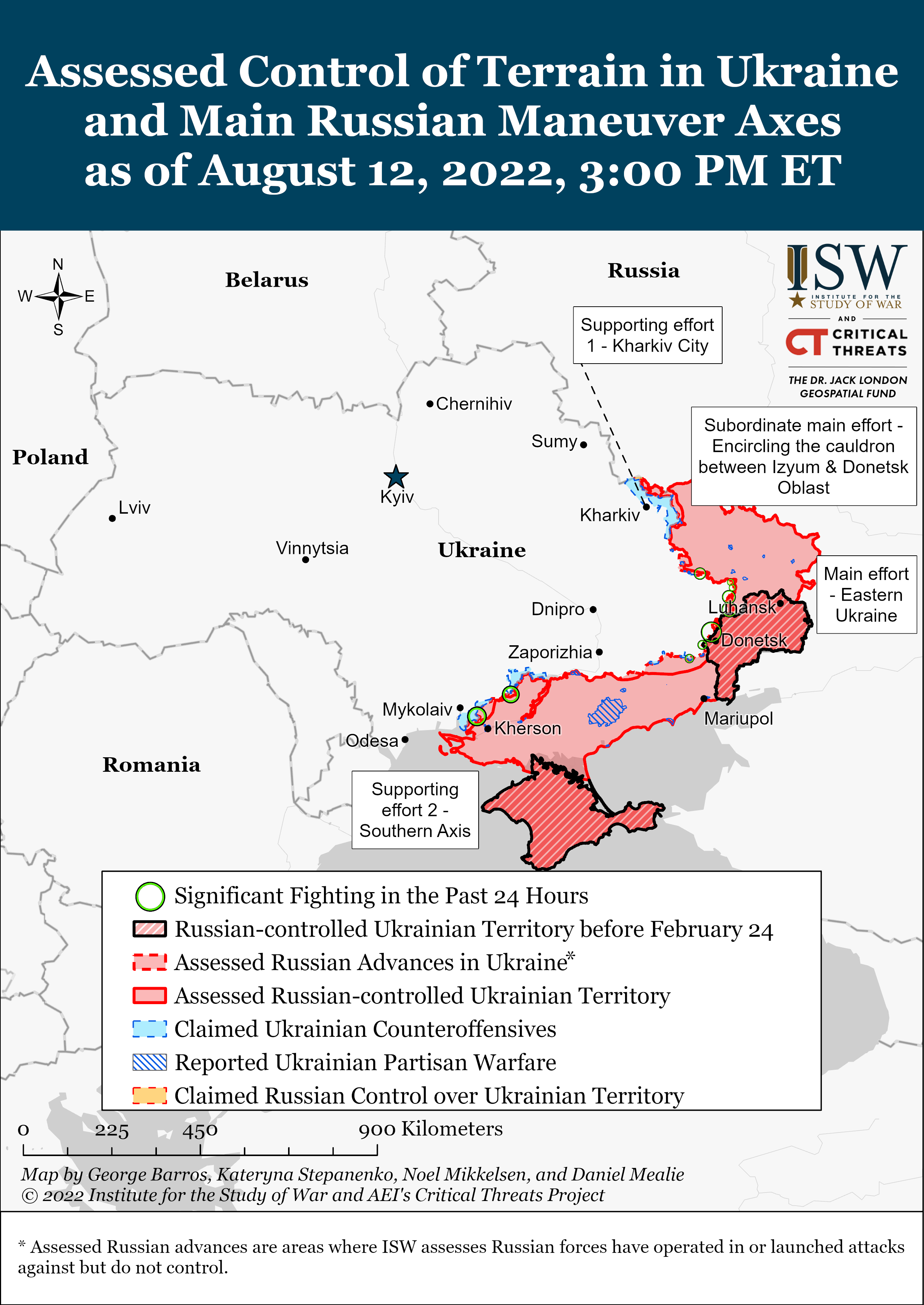 Russian Offensive Campaign Assessment August 12 Institute For The Study Of War