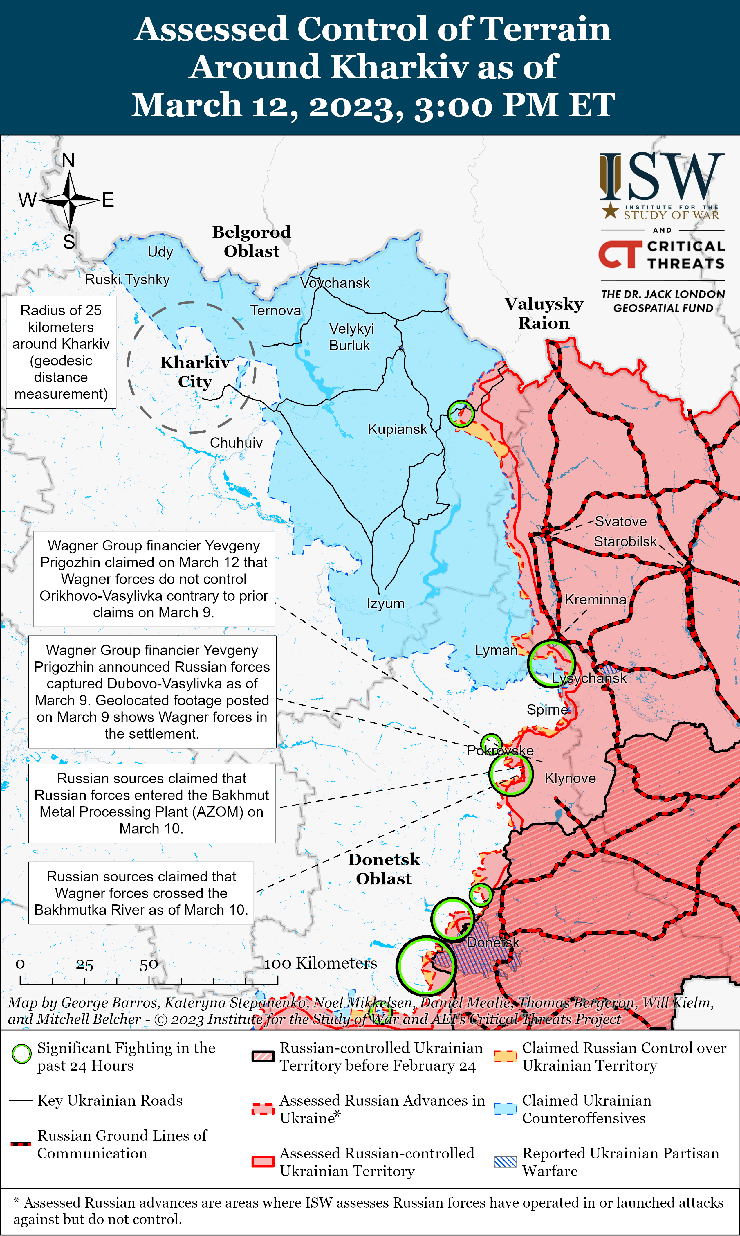Карта боевых действий от ISW и характеристика положения на фронте - ZN.ua