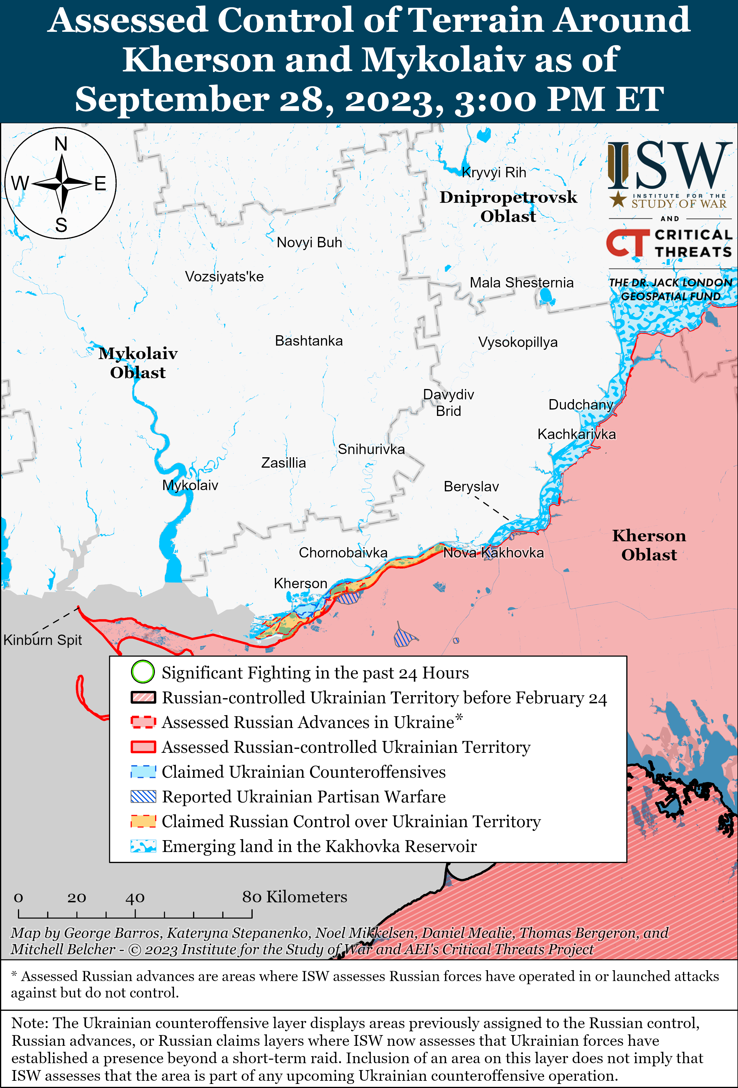 ВСУ продвинулись за Андреевку и Клещиевку: карты боев ISW