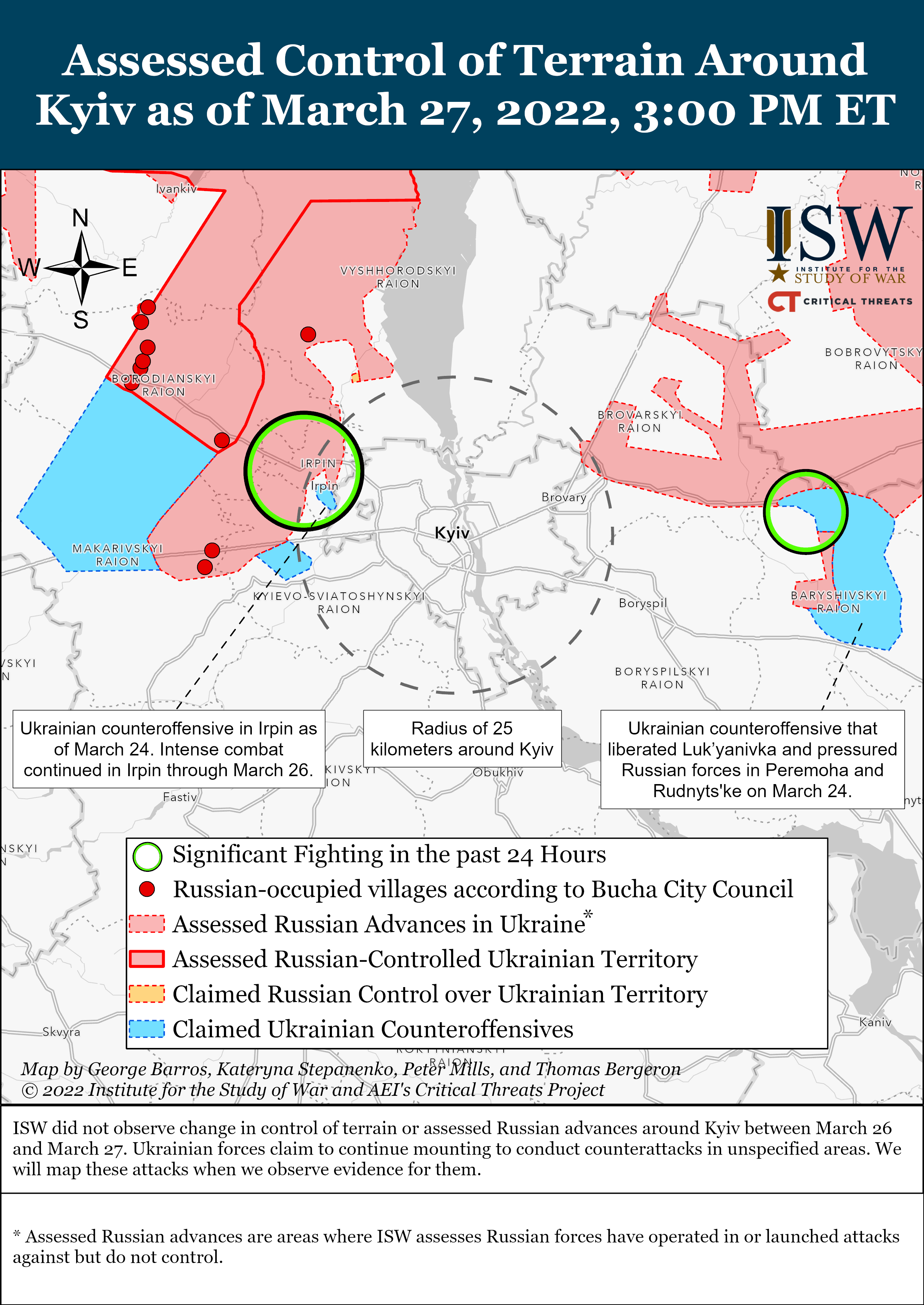 Russian Offensive Campaign Assessment, March 27 | Institute for the Study of War