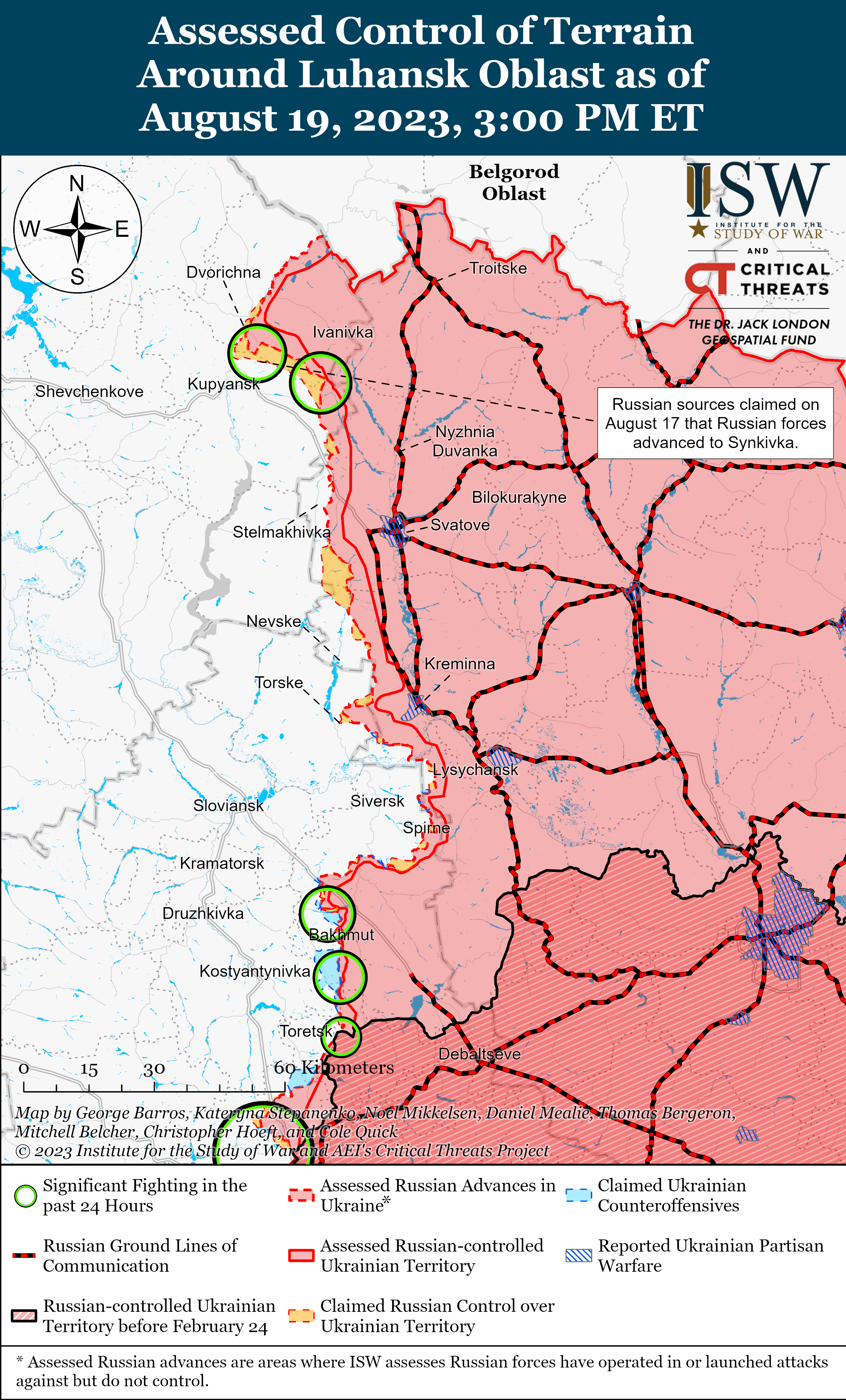 ЗСУ створюють плацдарм для наступу на лівому березі Дніпра: карти боїв ISW