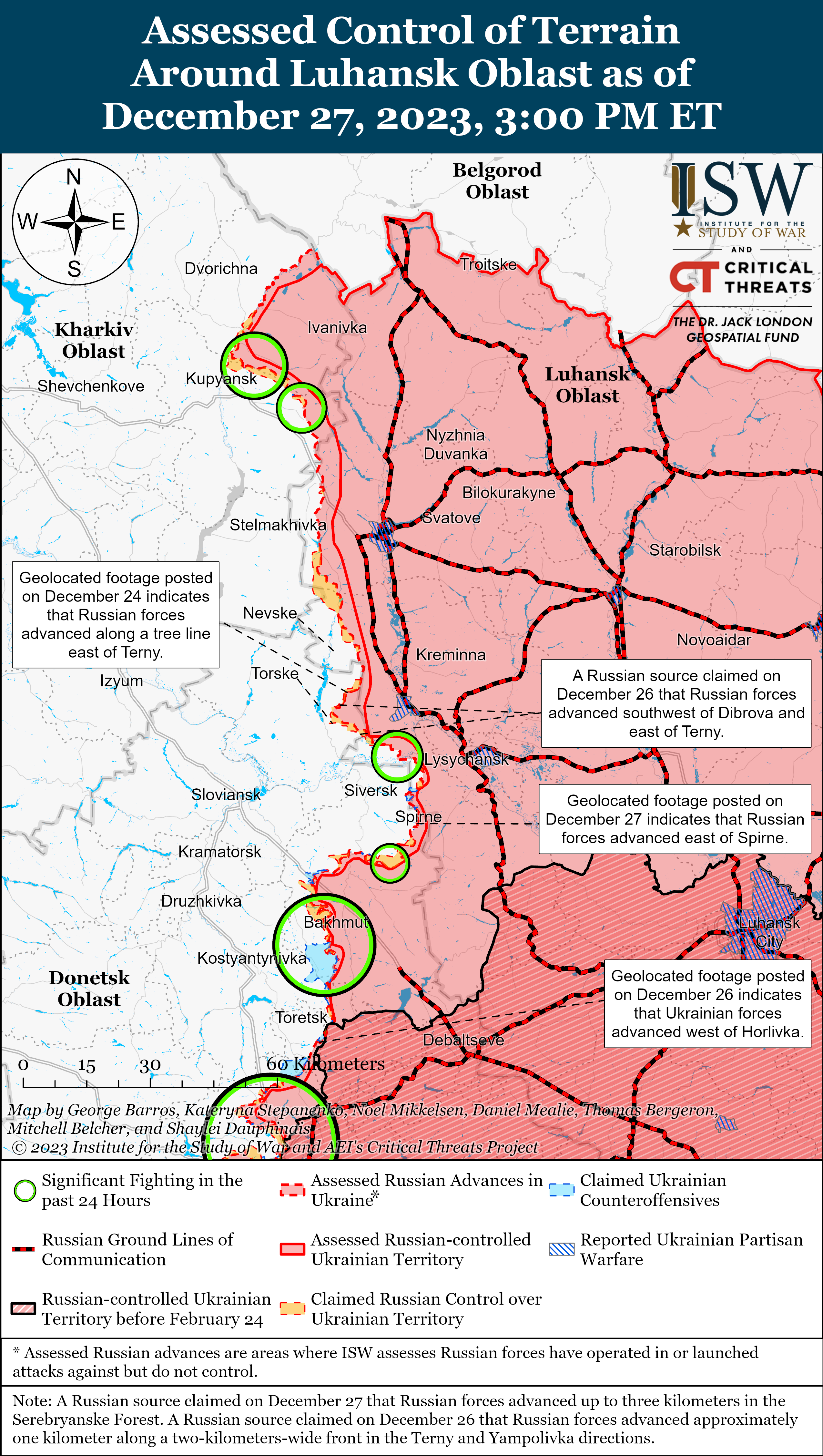 Russian Offensive Campaign Assessment, December 27, 2023 | Institute for  the Study of War