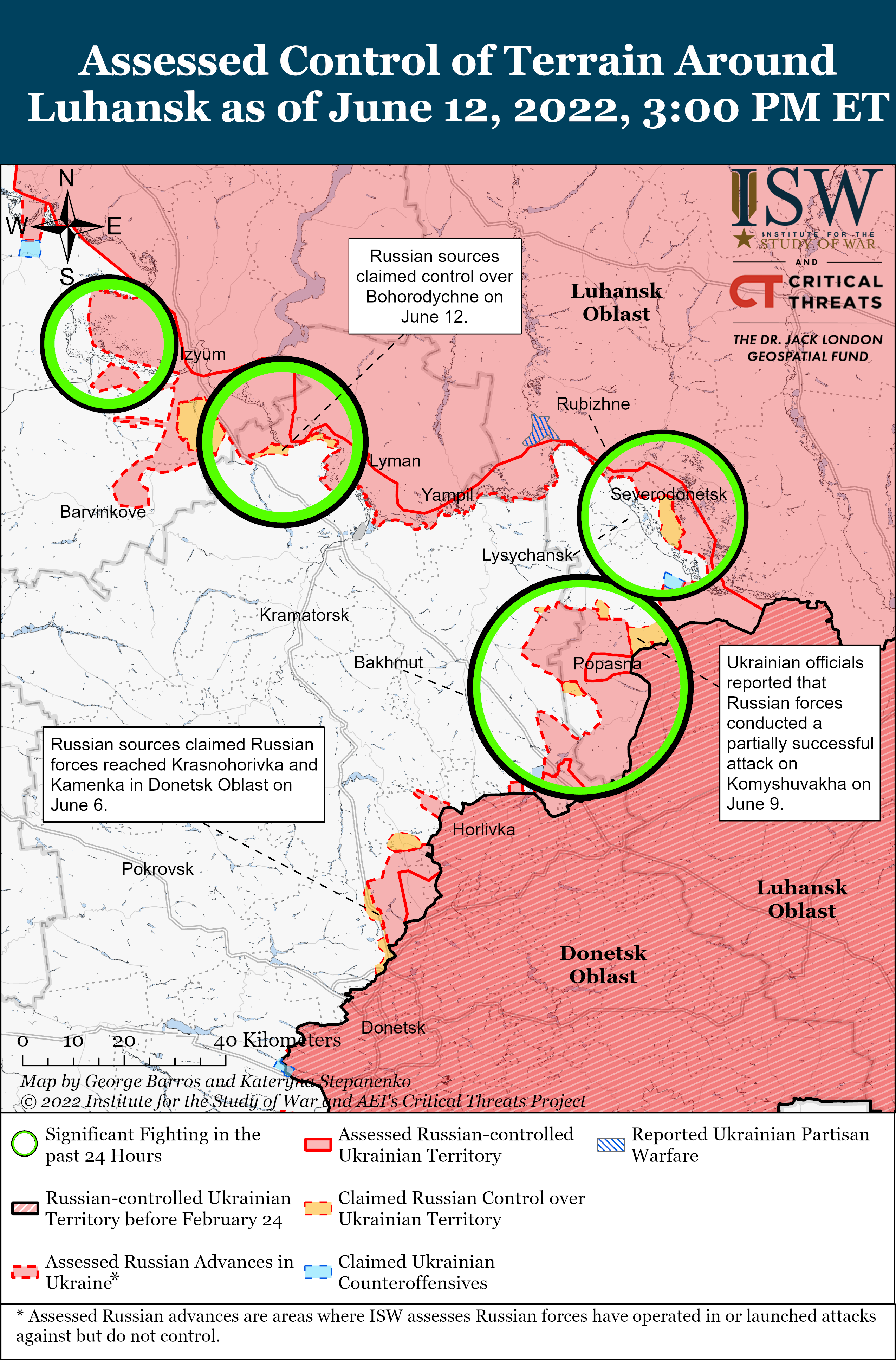 Российские войска достигли прогресса в продвижении к Славянску, Изюм - важная цель, — ISW 1