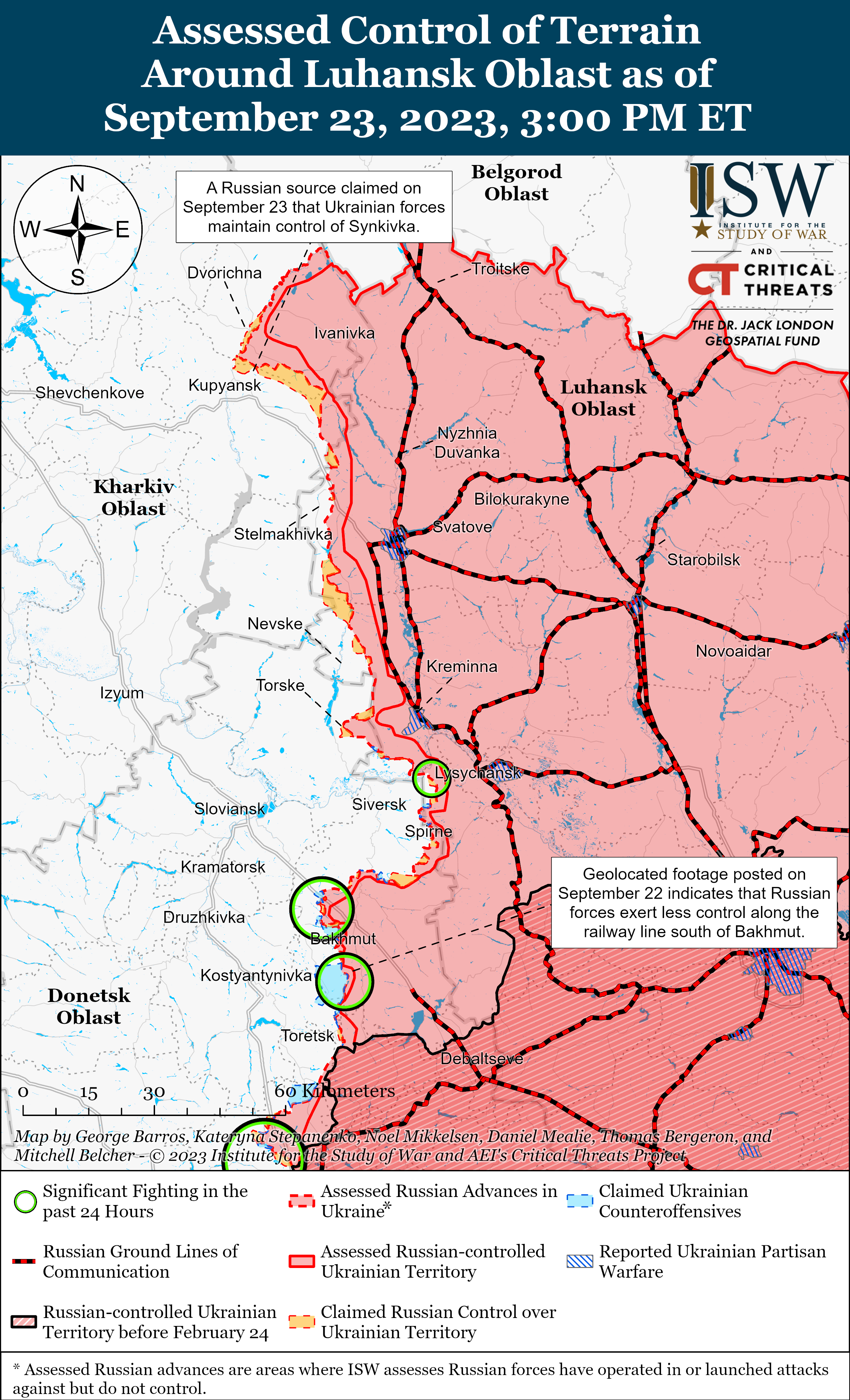 ЗСУ просунулись в Запорізькій області: карти боїв ISW