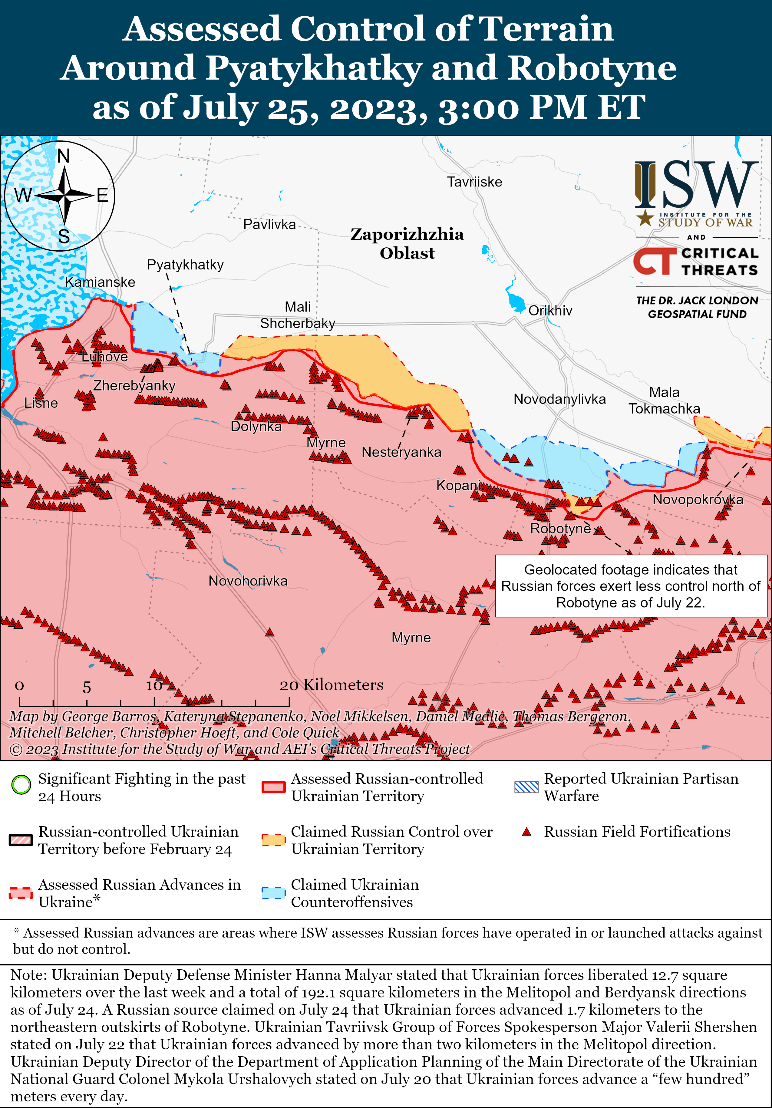 ВСУ добились значительных успехов в районе Бахмута: карты боев ISW