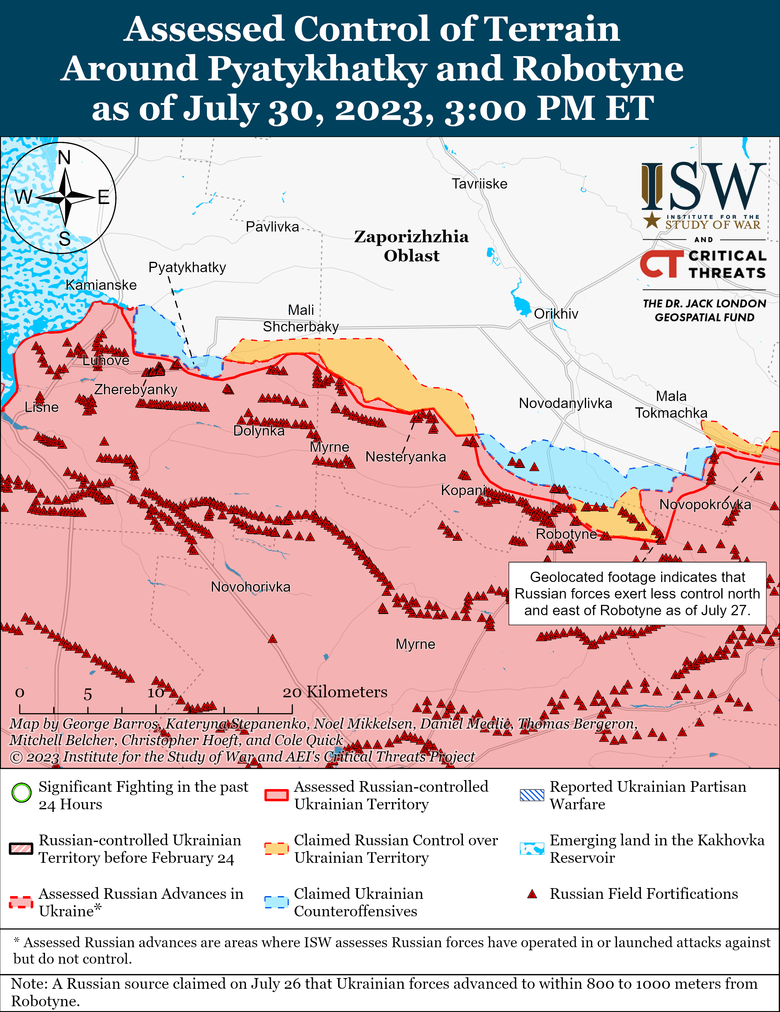 ВСУ продвигаются в направлении Мелитополя и Бердянска: карты боев от ISW