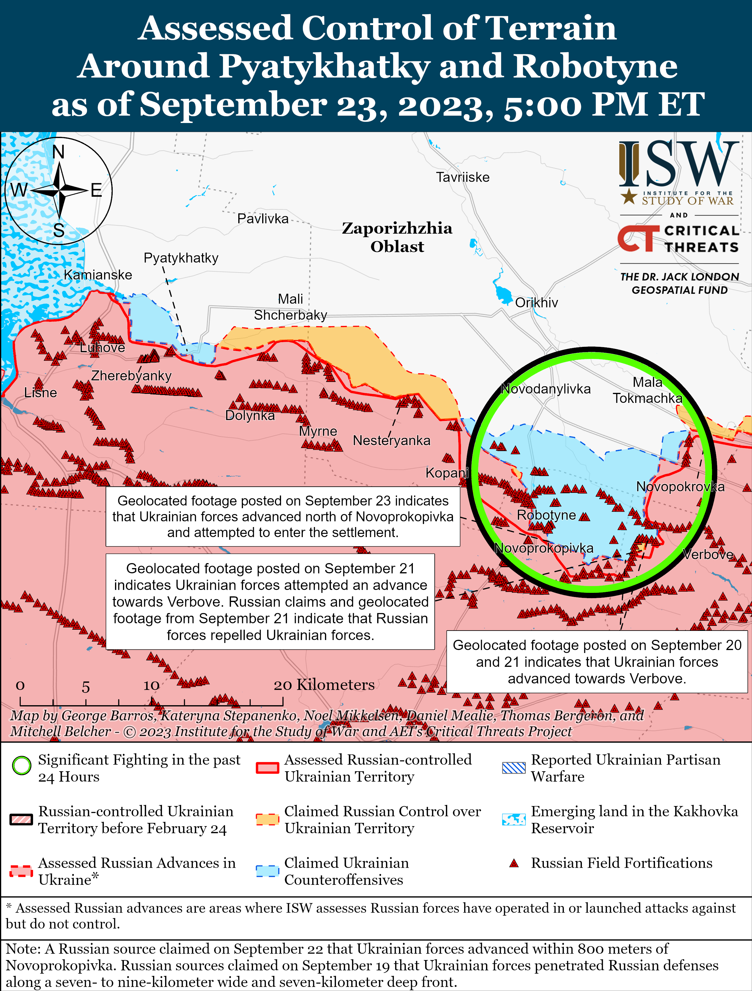 ВСУ продвинулись в Запорожской области: карты боев ISW