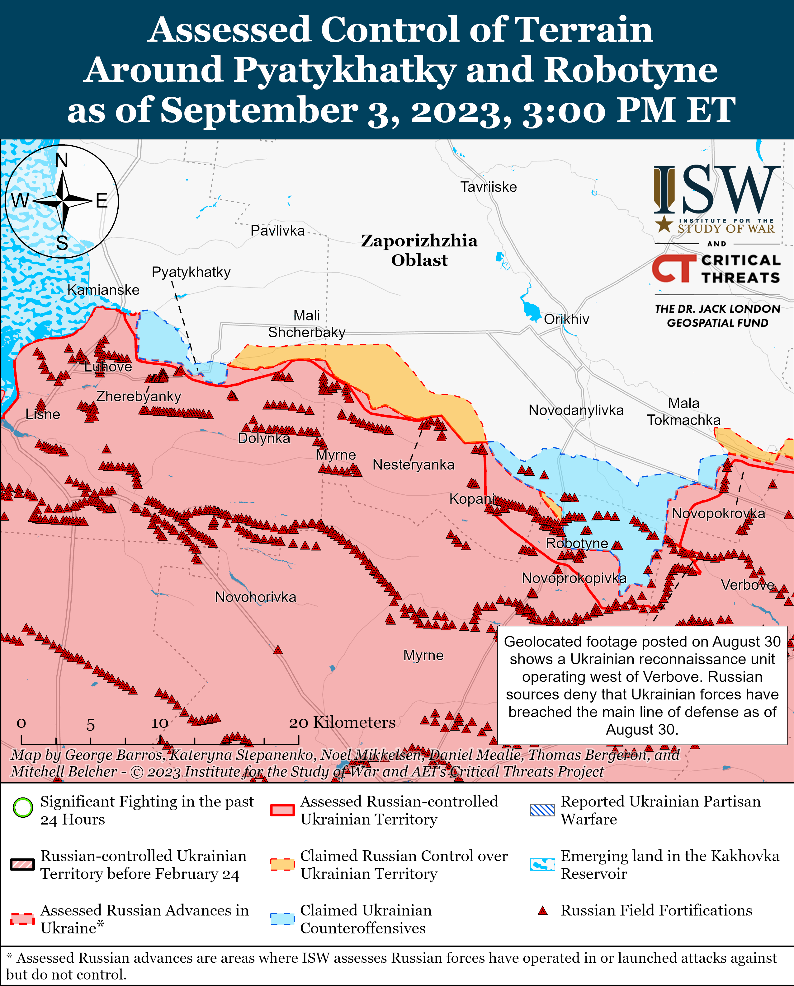 ЗСУ розширюють плацдарм в Запорізькій області: карти боїв ISW