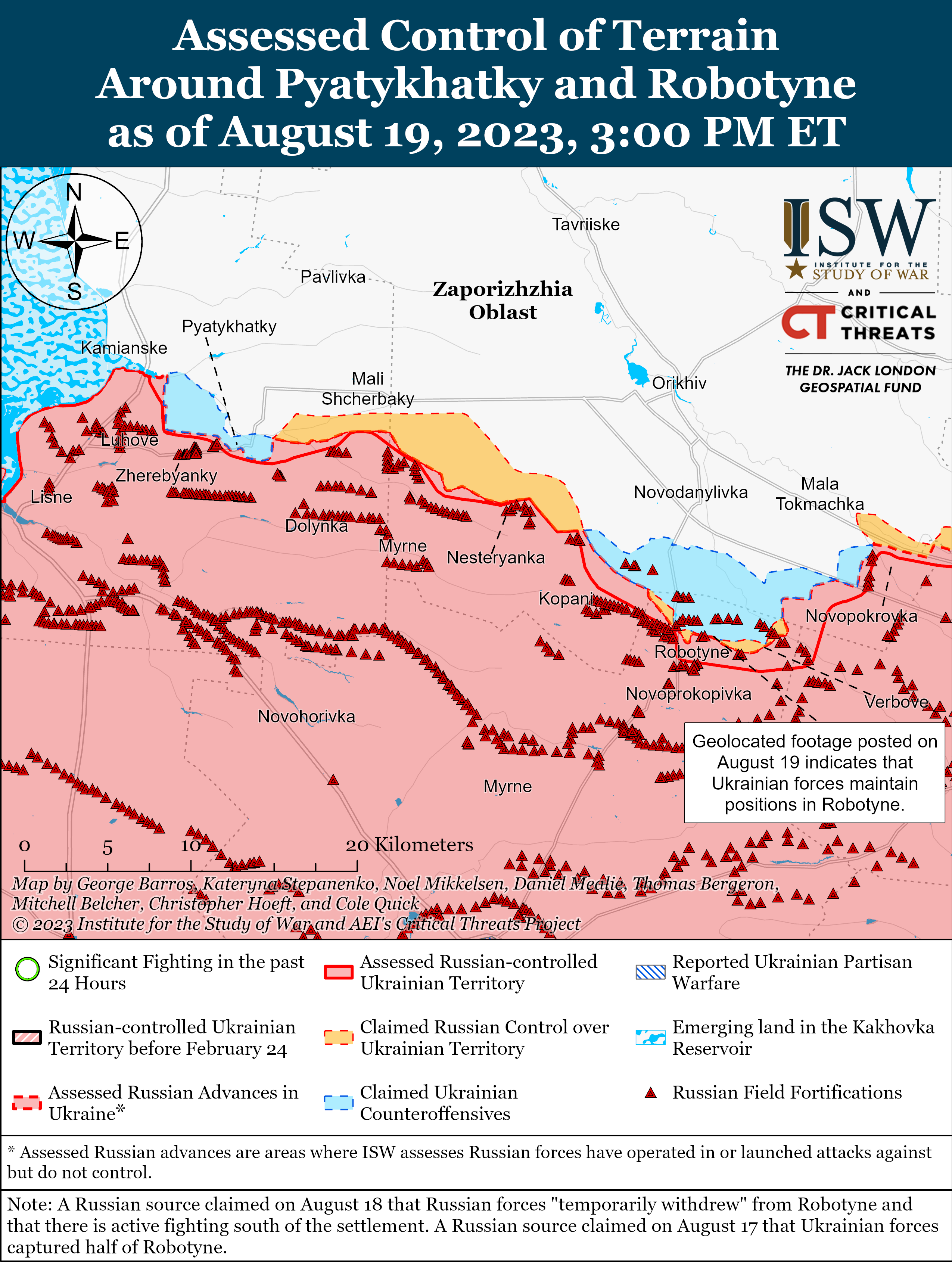 ВСУ создают плацдарм для наступления на левом берегу Днепра: карты боев ISW