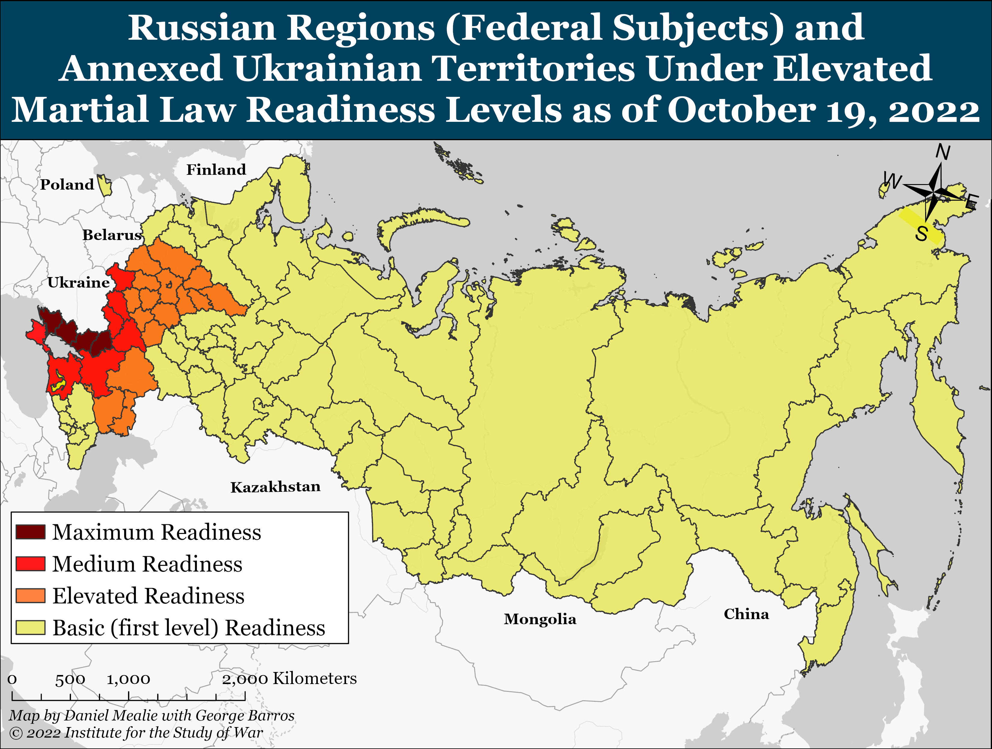 Mobilization in the Russian Federation. Source: ISW. ~
