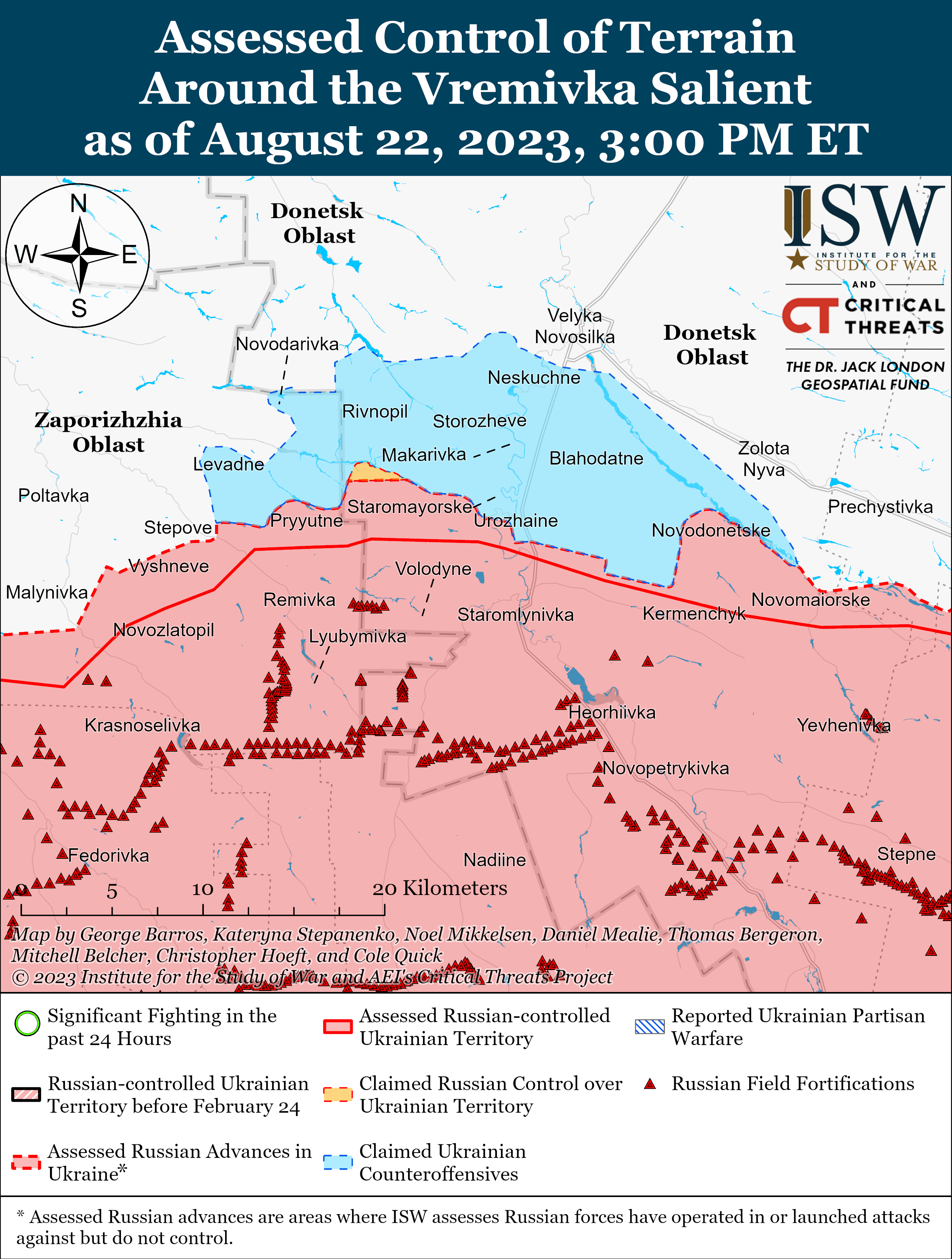 ЗСУ просунулись на трьох напрямках: карти боїв ISW