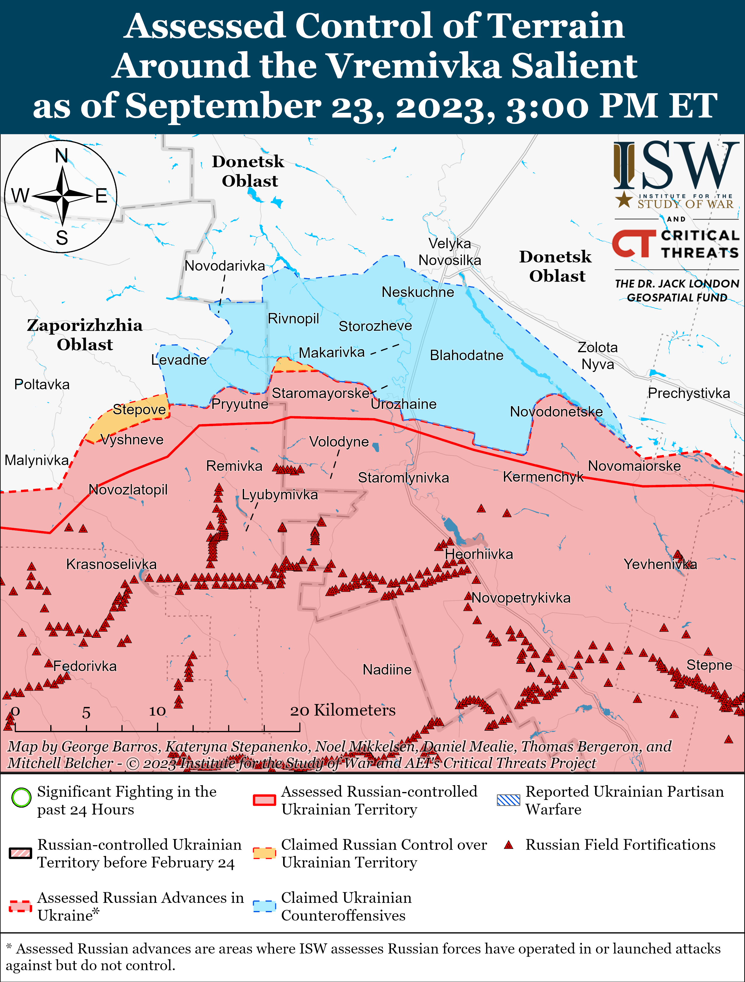 ВСУ продвинулись в Запорожской области: карты боев ISW