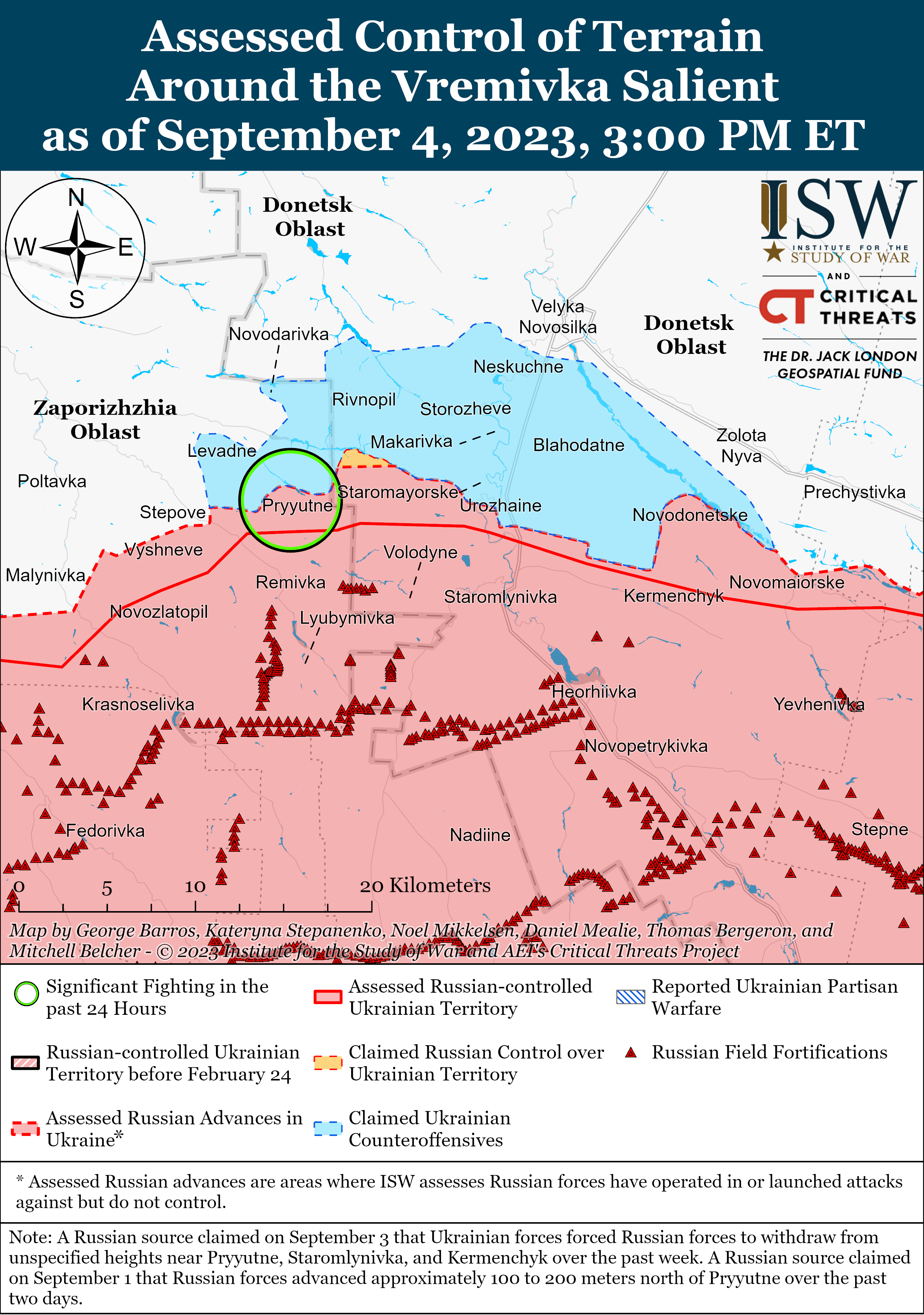 ЗСУ досягли тактичного успіху в Запорізькій області: карти боїв ISW