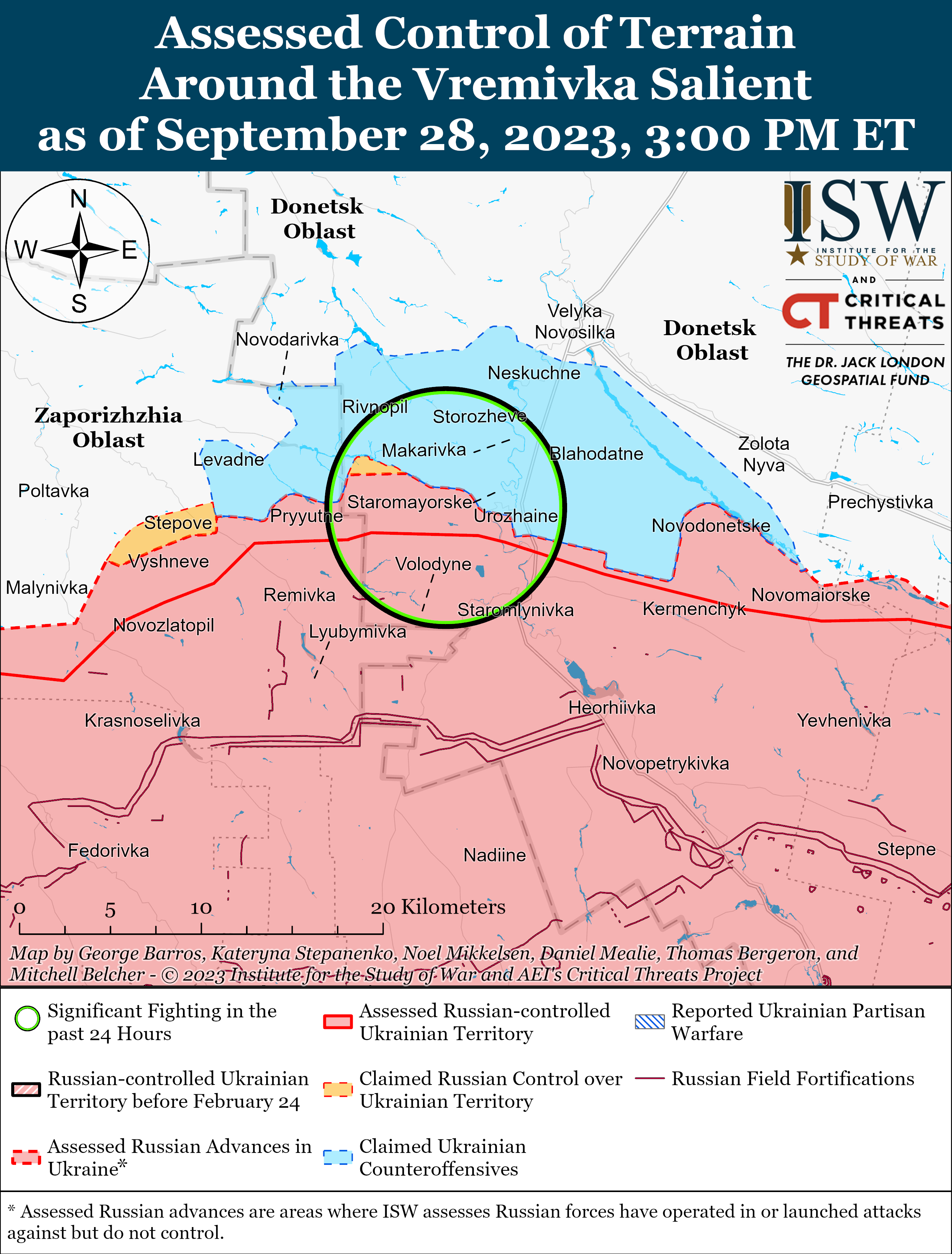 ЗСУ просунулися за Андріївку та Кліщіївку: карти боїв ISW