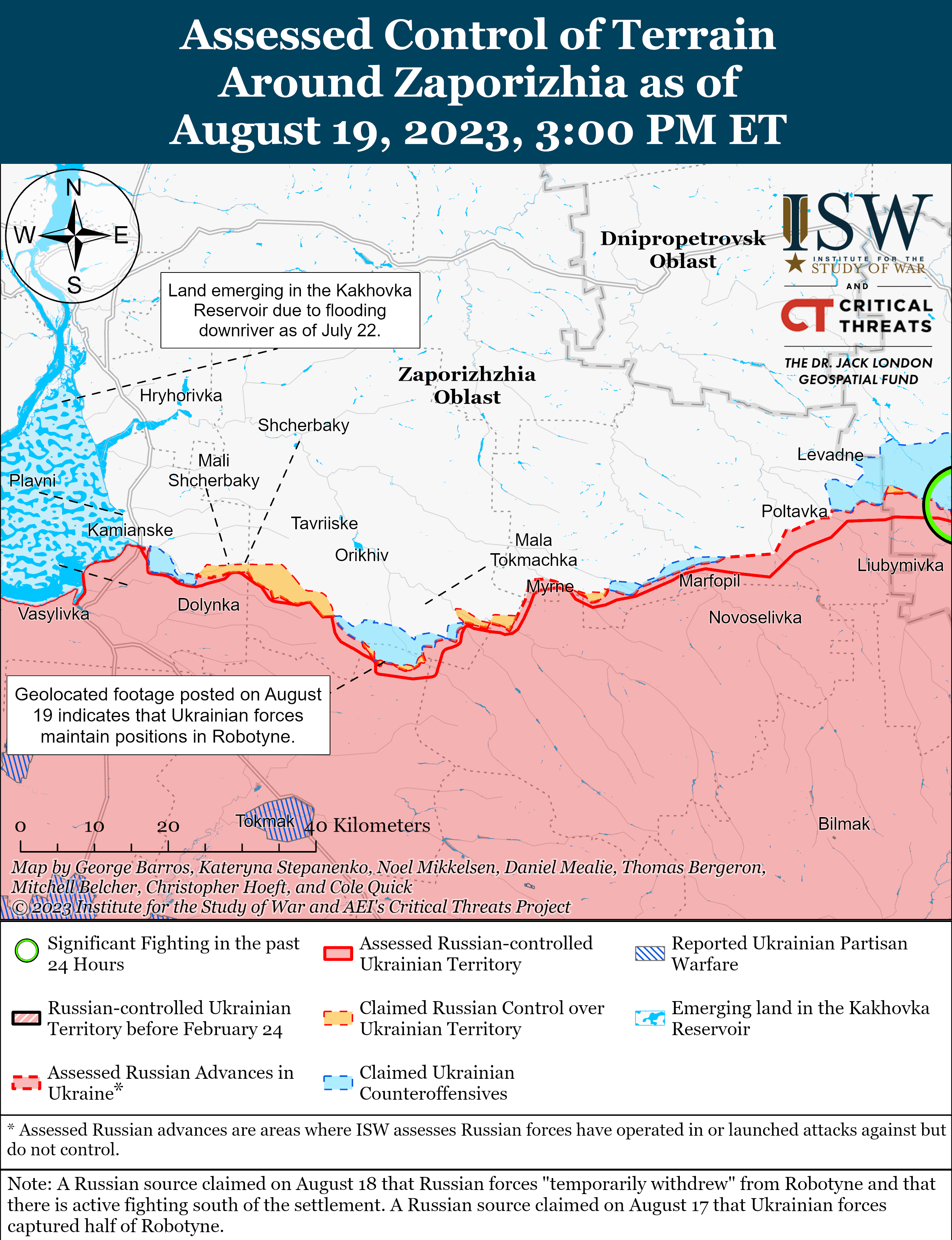 ЗСУ створюють плацдарм для наступу на лівому березі Дніпра: карти боїв ISW