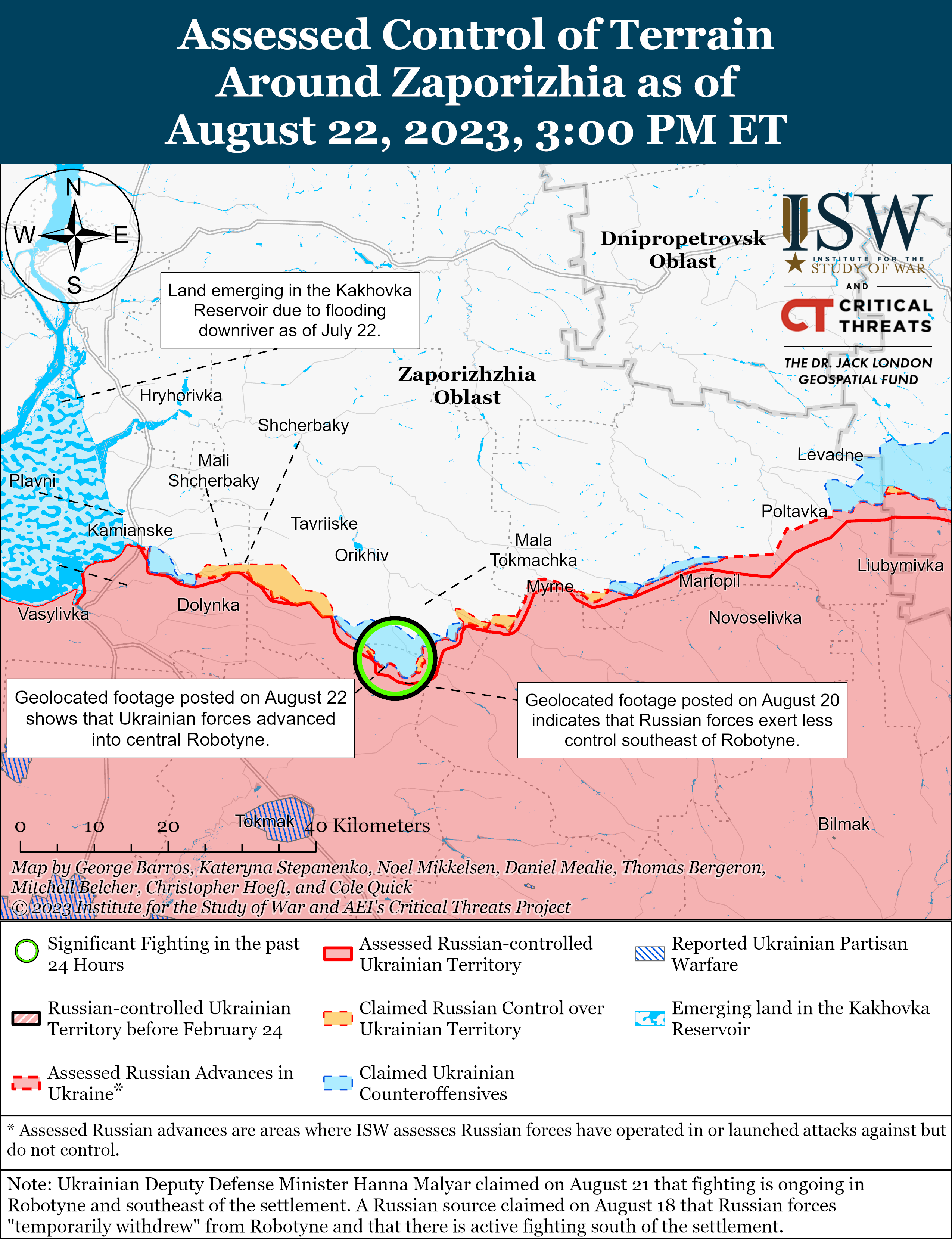 ЗСУ просунулись на трьох напрямках: карти боїв ISW