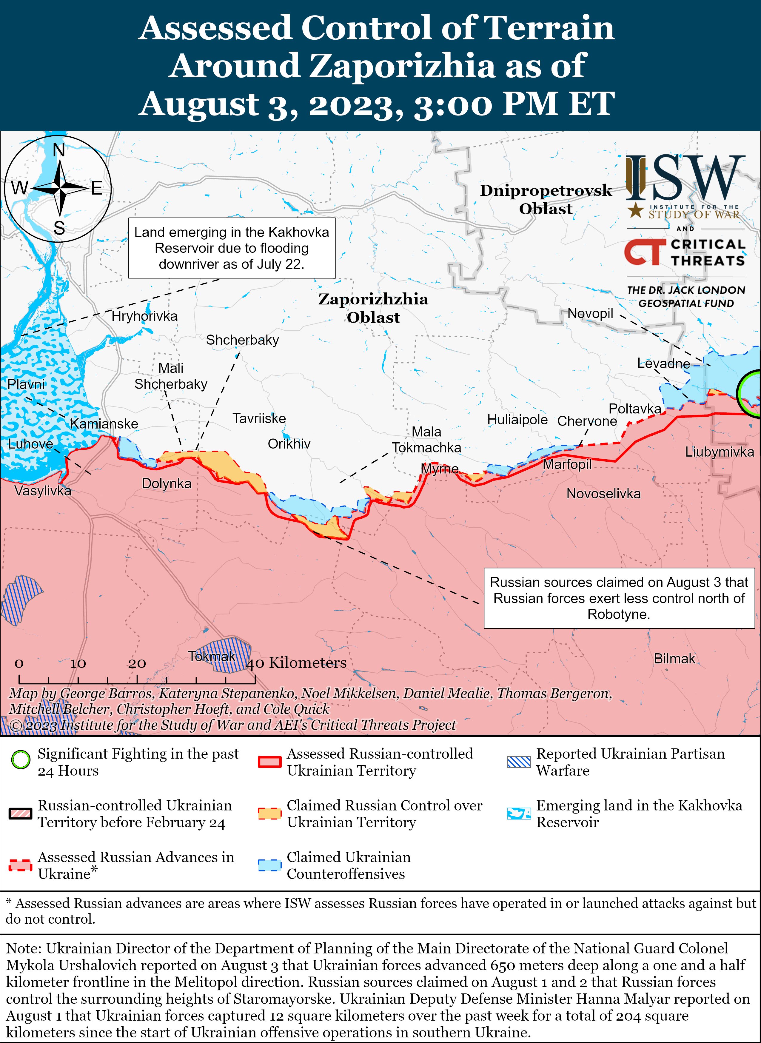 ВСУ пытаются прорвать оборону в окрестностях Бахмута: карты боев ISW