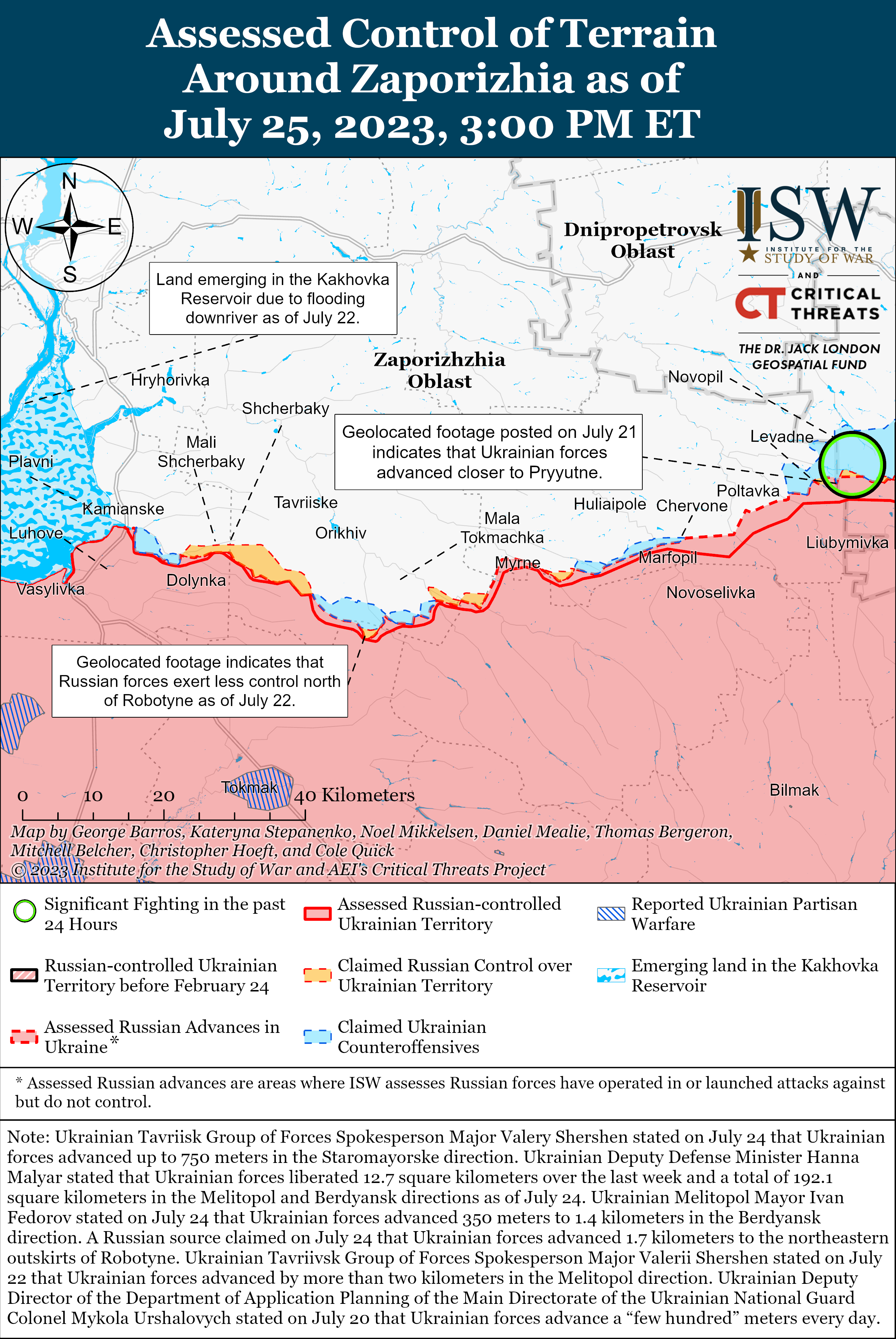 ВСУ добились значительных успехов в районе Бахмута: карты боев ISW