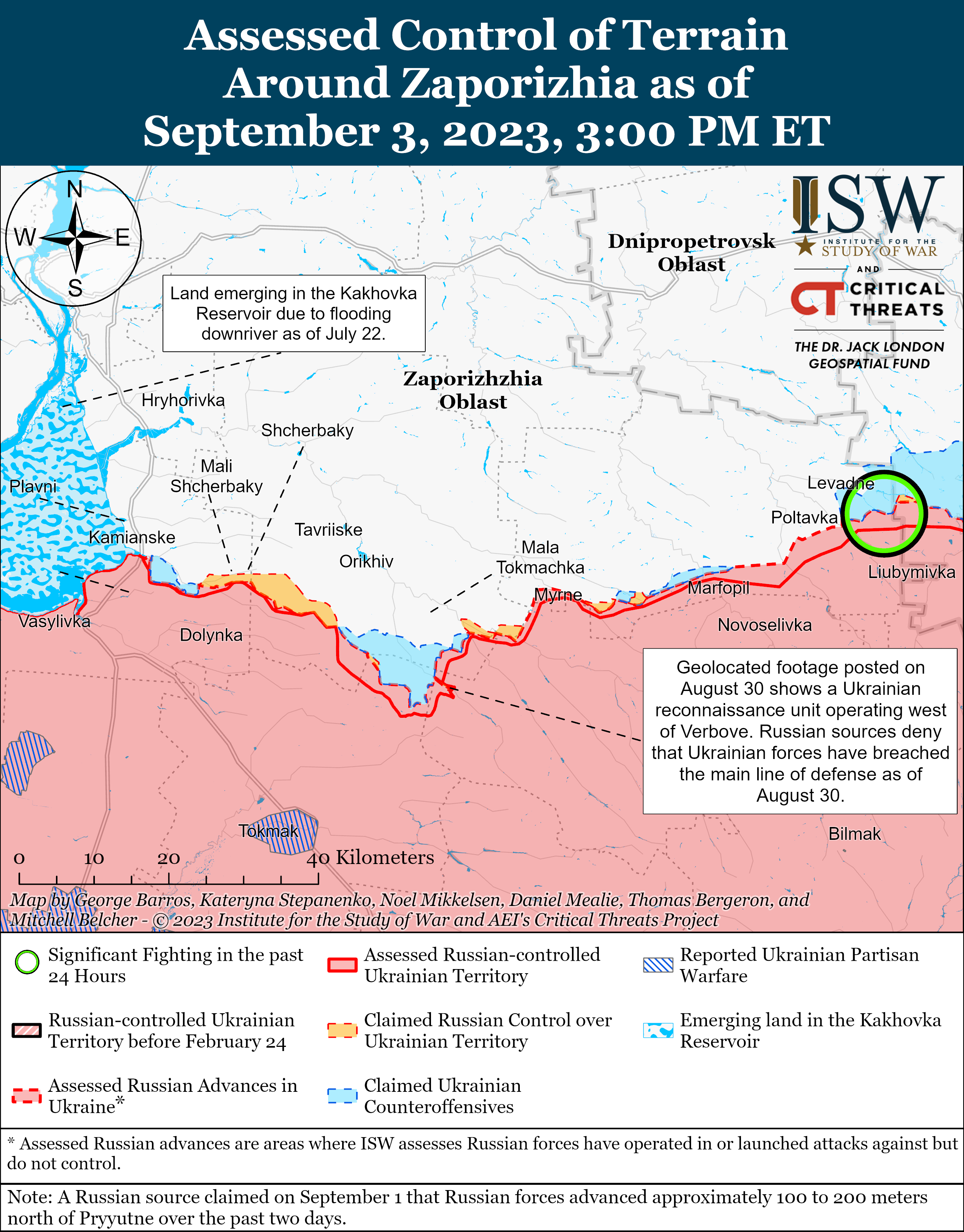 ВСУ расширяют плацдарм в Запорожской области: карты боев ISW